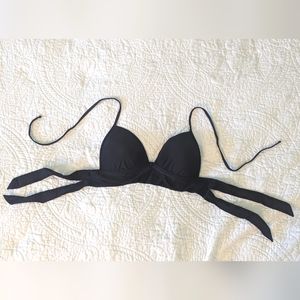 Aerie Black Padded Bikini Top | Size M
